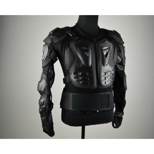 S-XXXL Black Motorcycle Motorcross Racing Full Body Armor Spine Chest Protector Jacket Back Shoulder Protect Gear Trendy Guys
