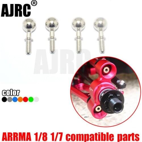 ARRMA KRATON, SENTON, TALION, OUTCAST 45# Hardened steel front steering cup fixed ball steering ball joint ARRMA-AR330197