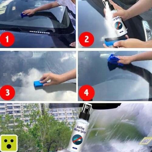 100Ml Super Hydrophobic Coating Anti-Fog Agent Waterproof Car Spray Glass Window Windshield Rainproof Anti-Fog Cleaner B9N4