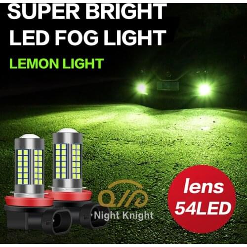 LED Fog light 54LED 3030SMD H1 H3 LED Bulb H4 H7 H11 H8 Car DRL 9005 9006 880 881 DC12V White Driving Day Running Lamp Auto