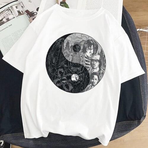 Women T-shirt Tees Fashion White Clothes Harajuku 90s T Shirt White Print Women T-shirts Aesthetic Funny Movie Shirt Summer Tops