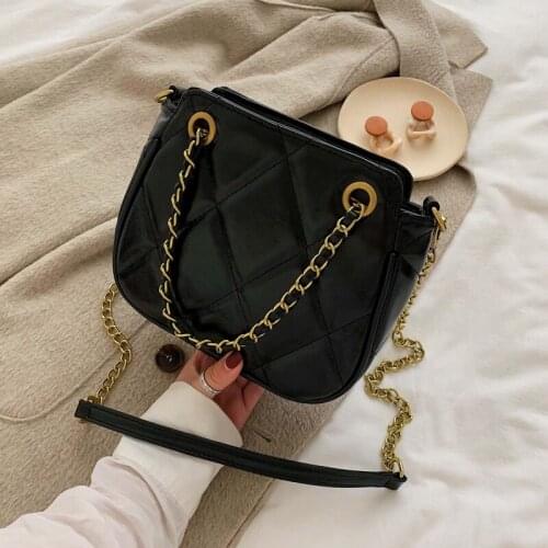 Sac A Main Women Leather Lattice Handbag Chain Shoulder Messenger Bag Famous Classic Purse Brand Designer Crossbody Bag New Tote