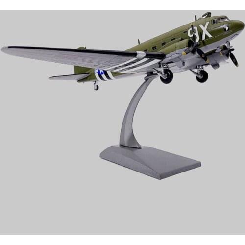 1/100 WWII C47 C-47 Transport Aircraft Air Freighter Conveyor Plane Military Aircraft Airplane Model Toy for Collection Display