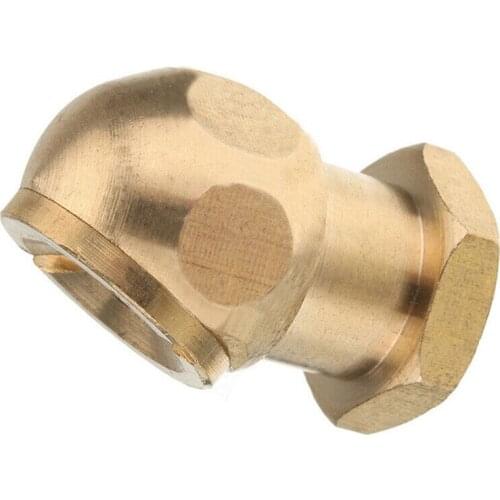 1/4" NPT Golden Tyre Inflator Valve Connector Air Chuck Ball Tire Clip Lock-On