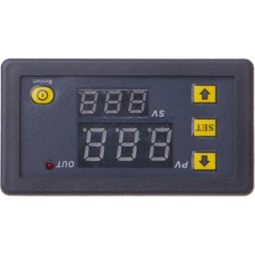 12V Timing Delay Relay Module Cycle Timer Digital LED Dual Display 0-999 Minutes