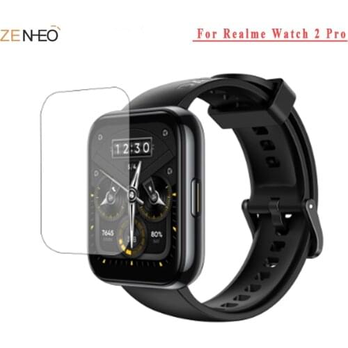 New 2PCS TPU clear Protective Film For Realme Watch 2/2 Pro Full Cover Screen Protectors For Realme Watch 2 Pro Accessories