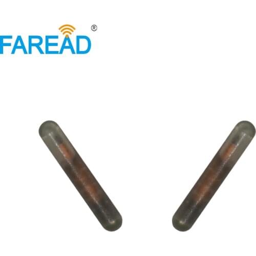 Free Shipping x20pcs EM4305 RFID Microchip with free ICAR number 2.12*12mm LF ISO11784 ISO11785 15 digits