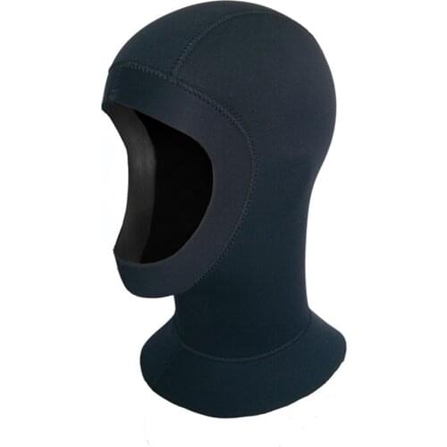 5MMhigh quality Neoprene Scuba Diving Hood With Shoulder Snorkeling Equipment Hat Cap Winter Swim Warm Wetsuit Spearfishing