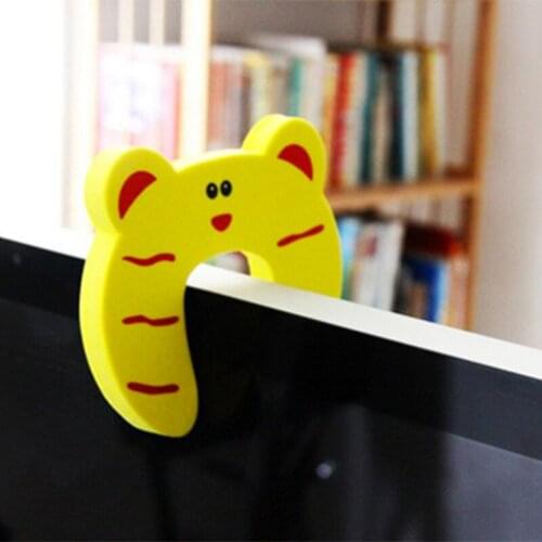 5Pcs/Lot Protection Baby Safety Security Door Stopper Baby Card Lock Newborn Care Child Finger Protector Cute Animal