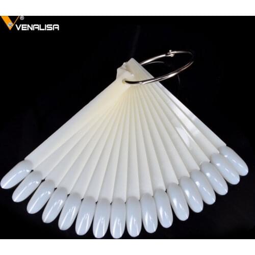 50 piece/lot Nail Gel Polish Color Chart Top Quality Nail Art False Nail Art Tips VENALISA Gel Lacquer Color Plastic Display