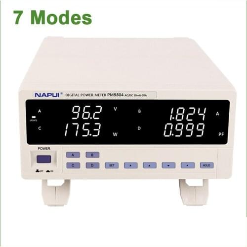 7Types Power Meter 3-600V 5mA-20A 0.1W-12KW Digital Electric Factor Multifunction Price Electrical Parameter Tester Dynamometer