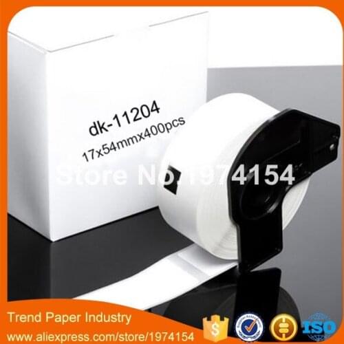 8 Rolls Brother Compatible DK-11204 Label 17X54mm DK-1204 P-Touch Thermal Label All Including Plastic Holder