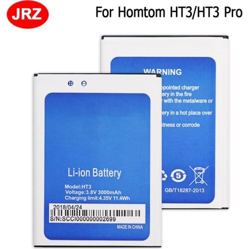 For Homtom HT3 Battery for Homtom HT3 PRO Bateria Accumulator AKKU 3000mAh