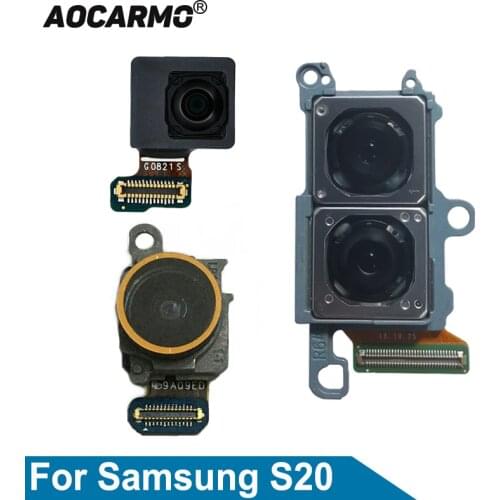Aocarmo For Samsung Galaxy S20 SM-G981W/V/F/U 5G Front Faceing Camera Back Rear Big Camera Ultra Wide Camera Flex Cable