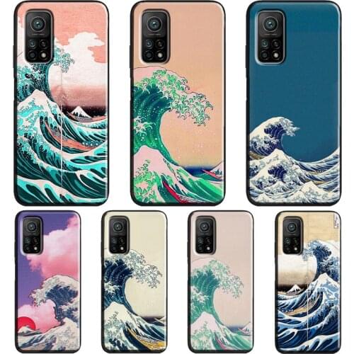 Japanese Great Wave of Kanagawa For Xiaomi Mi 11 Ultra Note 10 Lite Mi 9T 10T Pro A3 Coque For POCO X3 Pro M3 F1 F3 Case