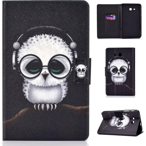 Stand Flip PU Leather Case For Samsung Galaxy Tab 3 Lite 7.0 inch SM sm-T110 T111 T113 T116 Case Tablet Smart Cover Fundas Coque