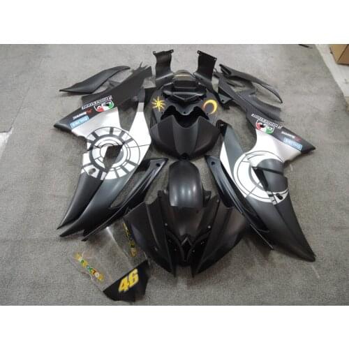Black Motorcycle Bodywork Fairing For Yamaha YZF R6 2008-2009 08 09 UV Paint [CK1205]