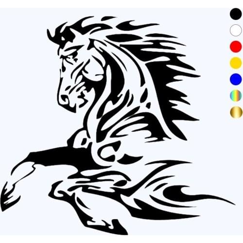 CK3351# Running horse vinyl car sticker reflective waterproof cool waterproof removable decal car auto stickers for bumper