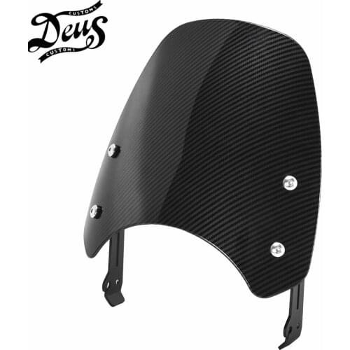 For Ducati Scrambler 2015 - 2019 Carbon ABS Motorcycle Smoke Windscreen Windshield Wind Shield Protection Flyscreen