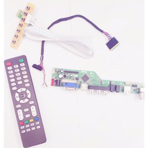 For N133B6-L01/L02/L04 1366*768 HDMI-Compatible VGA USB AV RF 13.3" TV53 controller drive WLED LVDS 40Pin