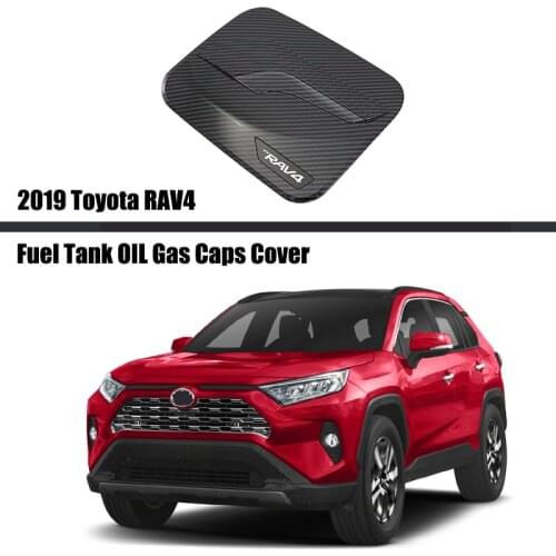 For Toyota RAV4 2019 2020 2021 Car Oil Gas Fuel Tank Cap Cover Trim Sticker Frame Decoration Exterior Accessories