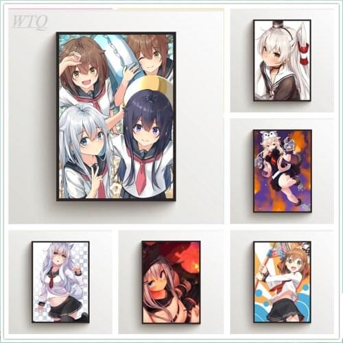 Kantai Collection Hibiki Suzuya Anime Posters Wall Poster Canvas Painting Posters Prints Wall Decor Wall Art Picture Home Decor