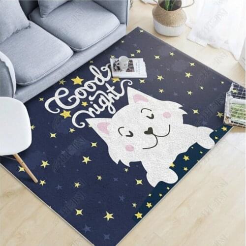 The unicorn rugs and carpets for home living room baby crawl pad FOX area rug bedroom lion cartoon baby carpet bed tapete