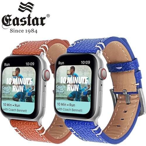 Leather Strap for apple watch band 42mm 44mm Bracelet Watch Strap adapter for iwatch band 5/4/3/2/1 38mm 40mm Sport Wristbands