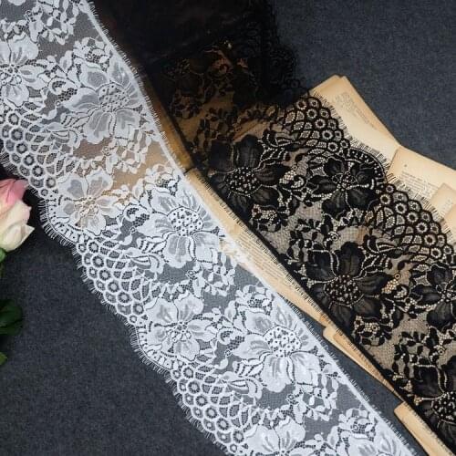 19cm wide eyelash lace lace wedding dress veil stitching material DIY accessories