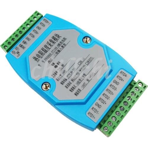 6 -way acquisition PT100/PT1000/CU/NI temperature acquisition module 485 MODBUS RTU protocol inspection table