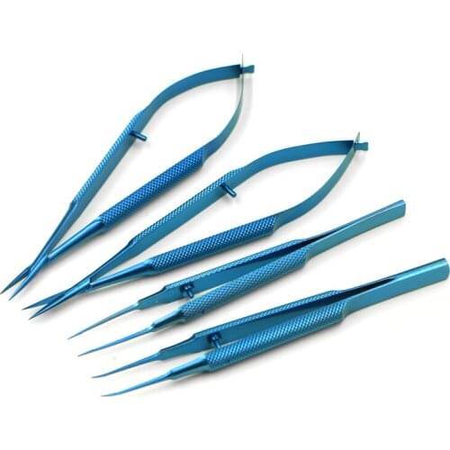 Titanium alloy instruments set forcep needle holder scissor Ophthalmic instruments