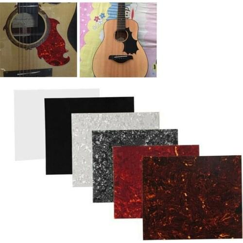 5 Color Quality Acoustic Guitar Pickguard Celluloid Material Blank Sheet Self Adhesives Scratch Plate Various Colors Available