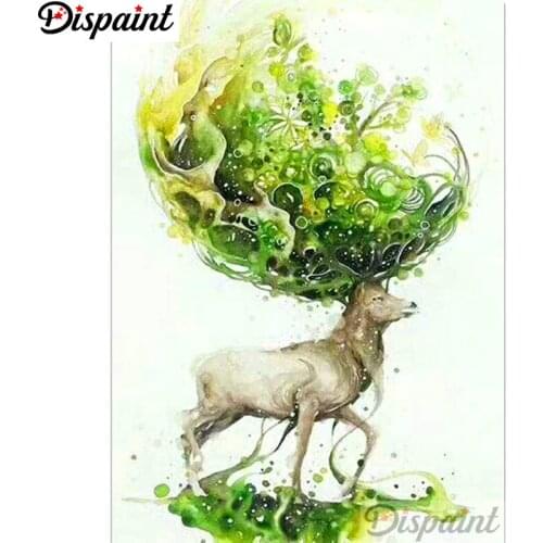 Dispaint Full Square/Round Drill 5D DIY Diamond Painting "Cartoon deer" Embroidery Cross Stitch 3D Home Decor A12414