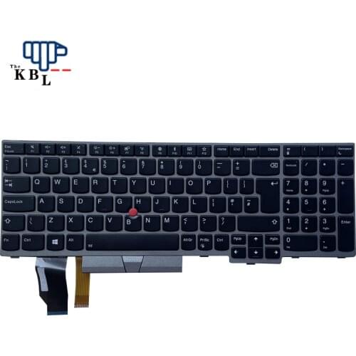 New For Lenovo ThinkPad UK Languag E580 E585 E590 E595 T590 P53S L580 L590 P52 P72 P53 P73 Laptop Keyboard (Silver Frame)SN20P35