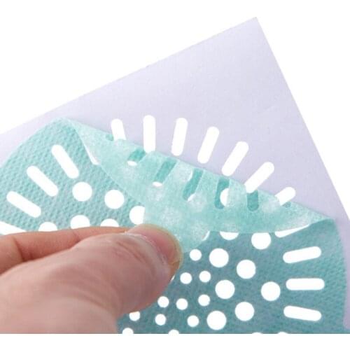 Disposable Floor Drain Sticker Removable Shower Drain Hair Catcher Mesh Self Adhesive Sticker for Bathroom Kitchen TS1