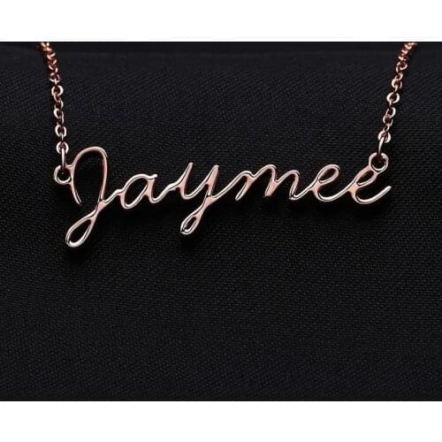Personalized Cursive Font Necklaces For Women Custom Name Choker Stainless Steel Pendant Best Jewelry Gifts Drop Shipping Items