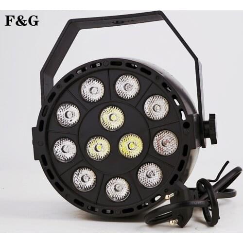 Par Led 12X3W Rgbw Led Wash Dmx Stage Lighting Dj Dmx Led Par Party Led Flat For Dj