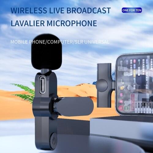 ORAFIT UHF Lavalier Lapel Wireless Microphone Recording Vlog Youtube Live Interview for Iphone Ipad PC Android DSLR microphone