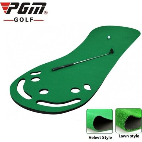 PGM Golf Practice Mat Putting Practice Mat Indoor Green Golf Putter Putting Trainer Office Green Mats Golf Training Aids