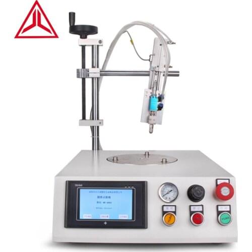 Fully Automatic Desktop Three Stations Led Bulb Glue Dispensing Machine For Lamp