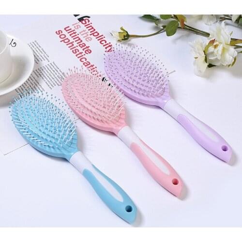 Hair Comb Brush Salon New Detangling Kids Gentle Women men Combs Tangle Wet & Dry Bristles handle Tangle Detangling Comb
