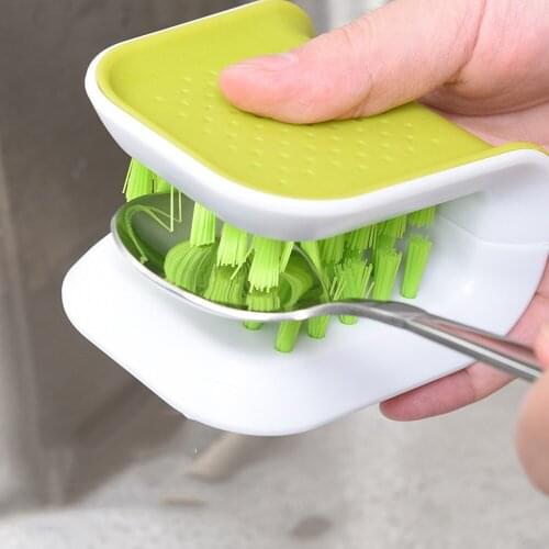 Handheld Cleaning Brush Dishwashing Brush Dish Bowl Pan Brush Mini Scrubber Kitchen Cleaning Tools