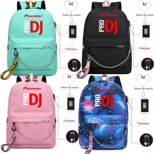 New Mochila Pioneer Pro Dj Backpack School Bags for Teenagers Boys Girls Laptop Luminous Backpack Casual Travel Shoulder Bags
