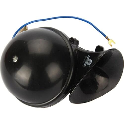 Car Styling 24V Black Snail Horn Raging Sound For Car Motorcycle Truck Boat