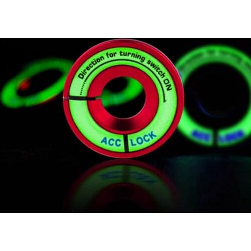 Luminous Night Glow Car Switch Ignition Key Ring Decoration Sticker for Volkswagen For AUDI A1 A3 A4 A5 A6 A7 A8 Q3 Q5 Q7