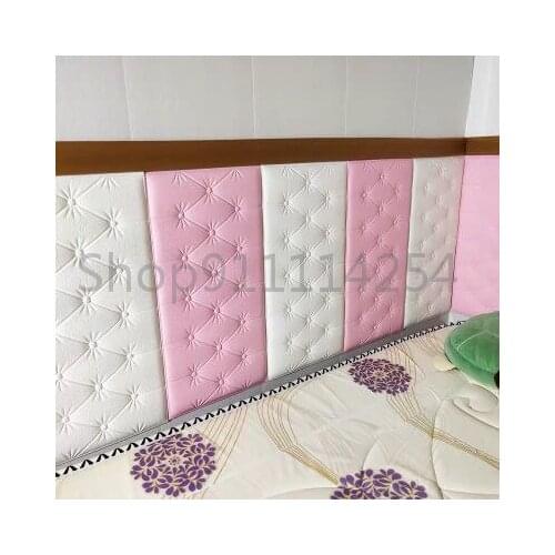 Thickening self-adhesive headboard soft bag anti-collision tatami 3d stereo wall stickers bedroom background wall decoration