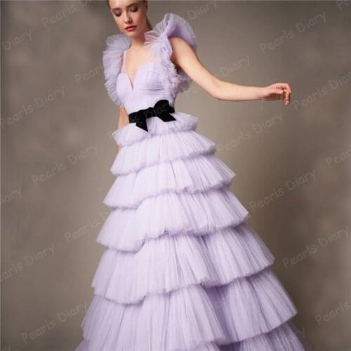 High Quality Evening Dresses Saudi Arabic Strapless Pleated Bowknot Red Carpet Dress Robe De Soiree 2021 Prom Gowns Party Night