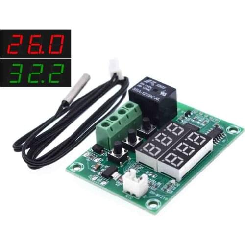 XH-W1219 DC 12V Dual LED Digital Display Thermostat Temperature Controller Regulator Switch Control Relay NTC Sensor Module