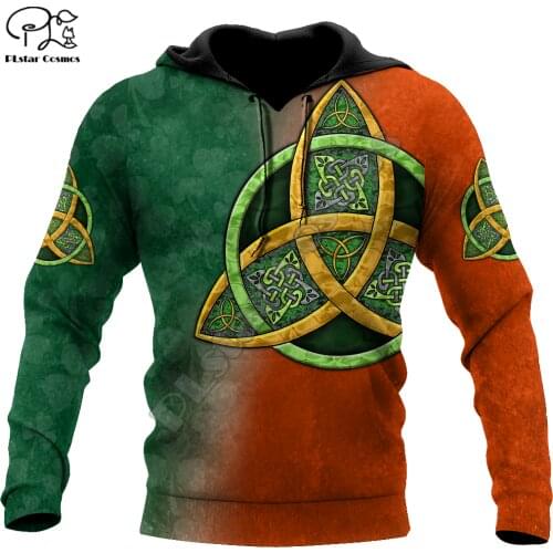 PLstar Cosmos 3DPrint Ireland Clover Irish St.Patrick Funny Men/Women Harajuku Streetwear Hoodies/Zip Hoodie/Sweatshirt/c4