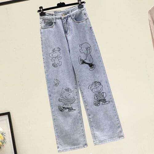 Woman Jeans High Waist Clothes Wide Leg Denim Clothing Blue Streetwear Vintage High Quality 2021 Fashion Harajuku Straight Pants